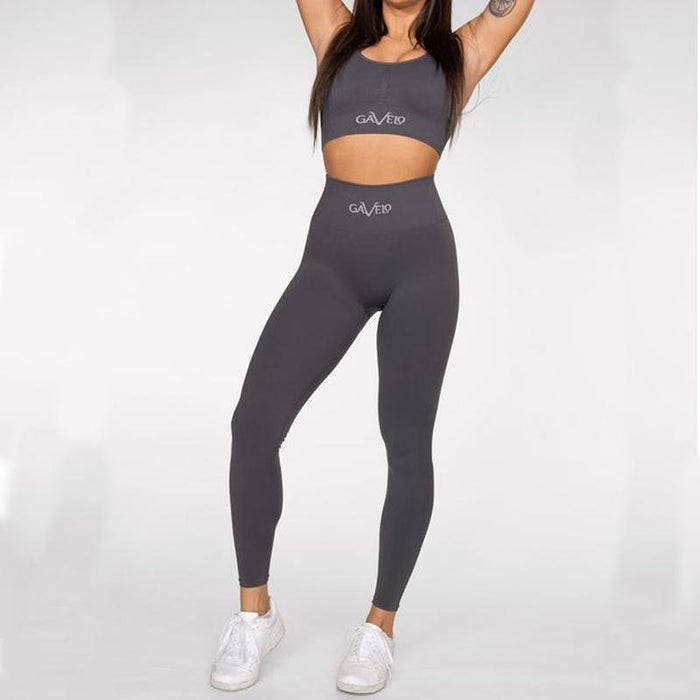 Gavelo Seamless Booster Leggings- Gun Metal