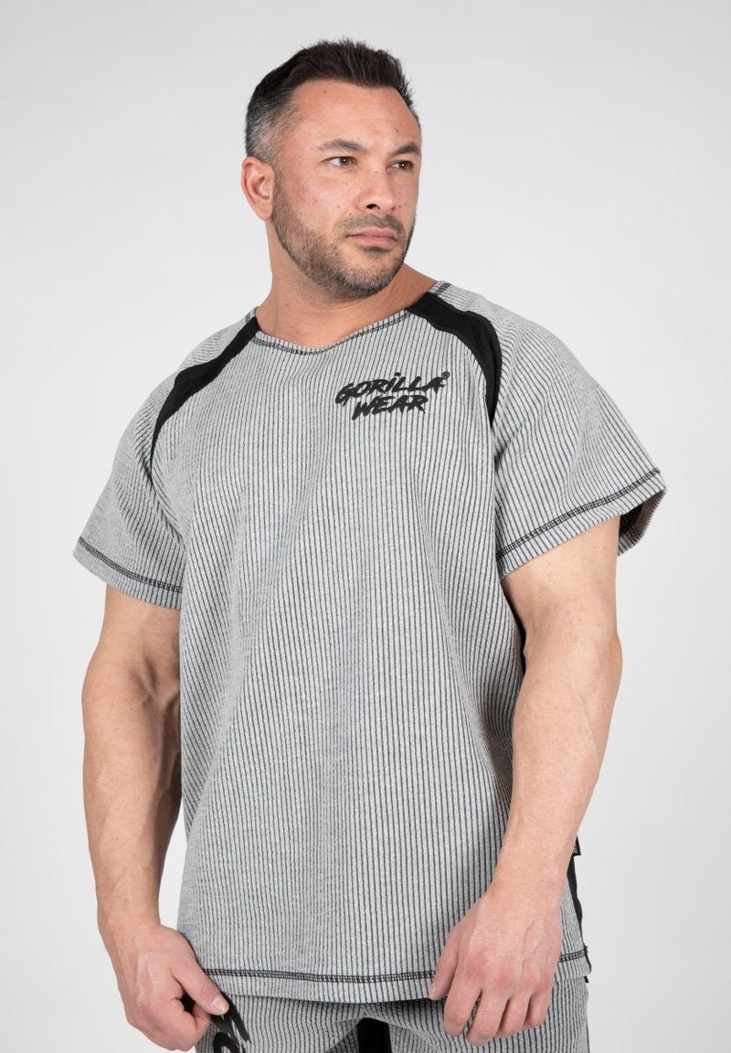 Gorilla Wear Augustine Old School Work Out Top - Grey