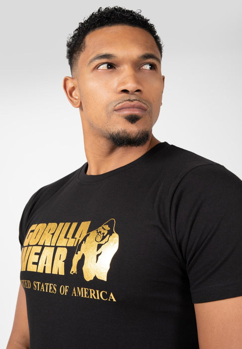 Gorilla Wear Classic T-Shirt Black/Gold