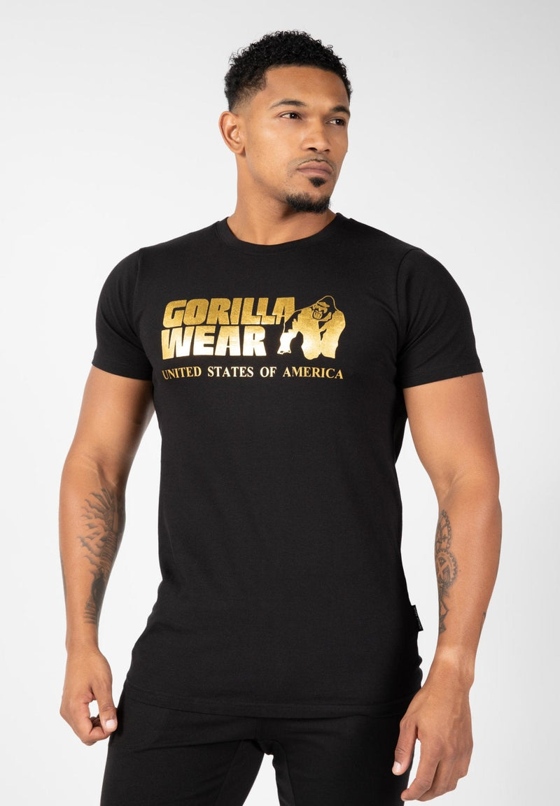 Gorilla Wear Classic T-Shirt Black/Gold