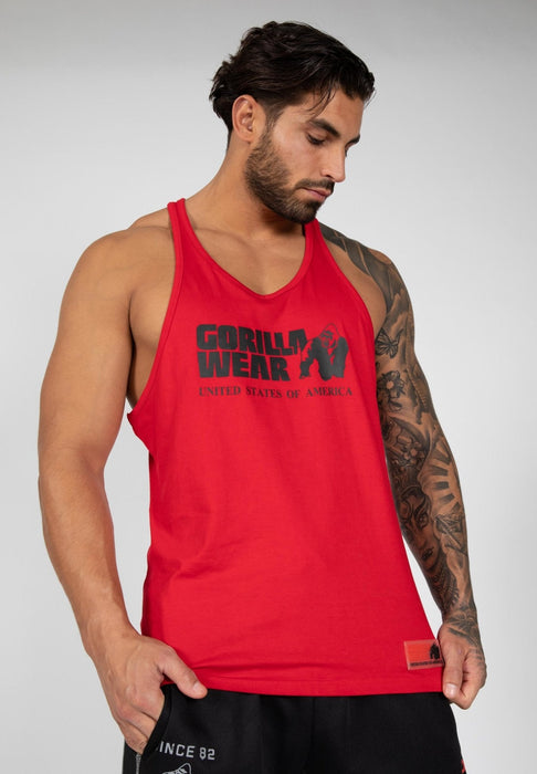 Gorilla Wear Classic Tank Top - Tango Red - XL - Tank Top at MySupplementShop by Gorilla Wear