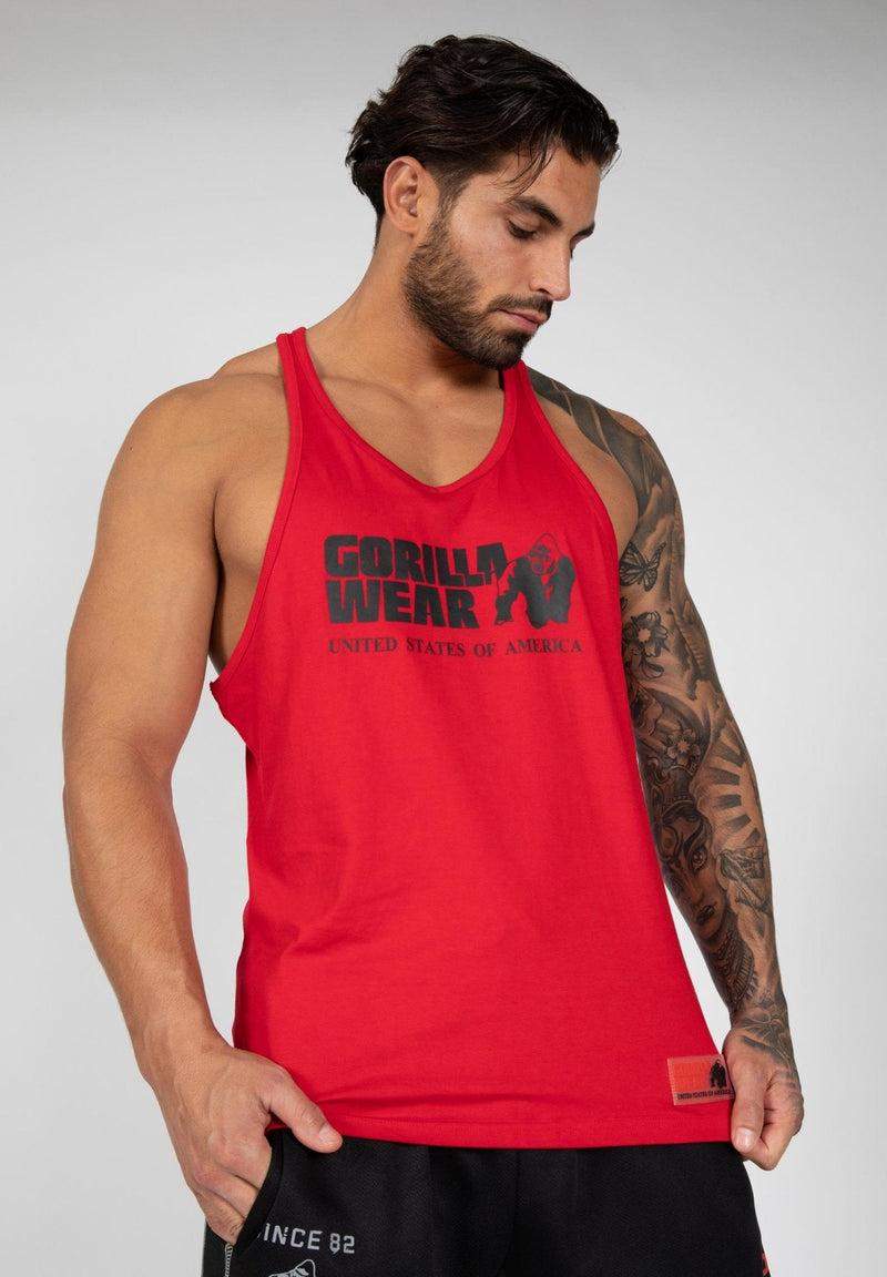 Gorilla Wear Classic Tank Top - Tango Red