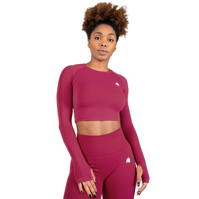 Gorilla Wear Hilton Seamless Long Sleeve - Fuchsia