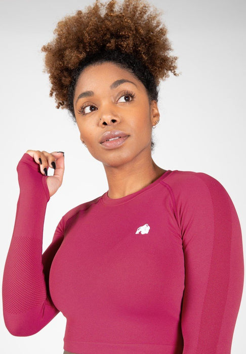 Gorilla Wear Hilton Seamless Long Sleeve - Fuchsia