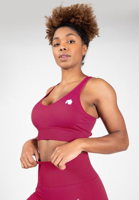 Gorilla Wear Hilton Seamless Sports Bra - Fuchsia