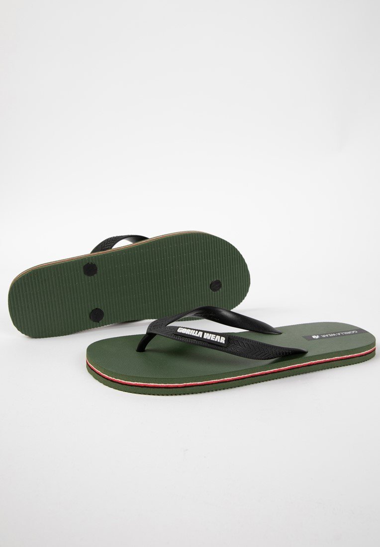 Gorilla Wear Komo Flip Flops Army Green