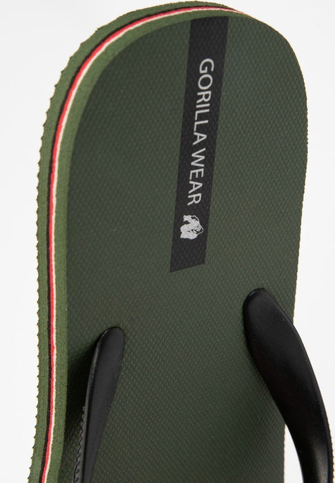 Gorilla Wear Komo Flip Flops Army Green - US10/EU44 - Flip Flops at MySupplementShop by Gorilla Wear