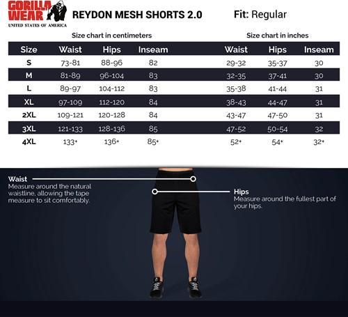 Gorilla Wear Reydon Mesh Shorts 2.0 - Black