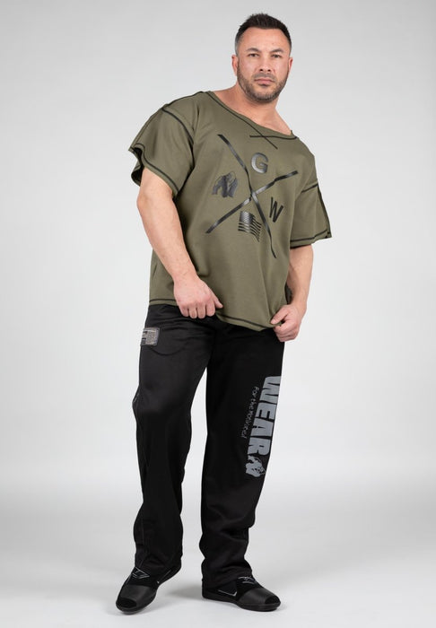 Gorilla Wear Sheldon Work Out Top - Army Green