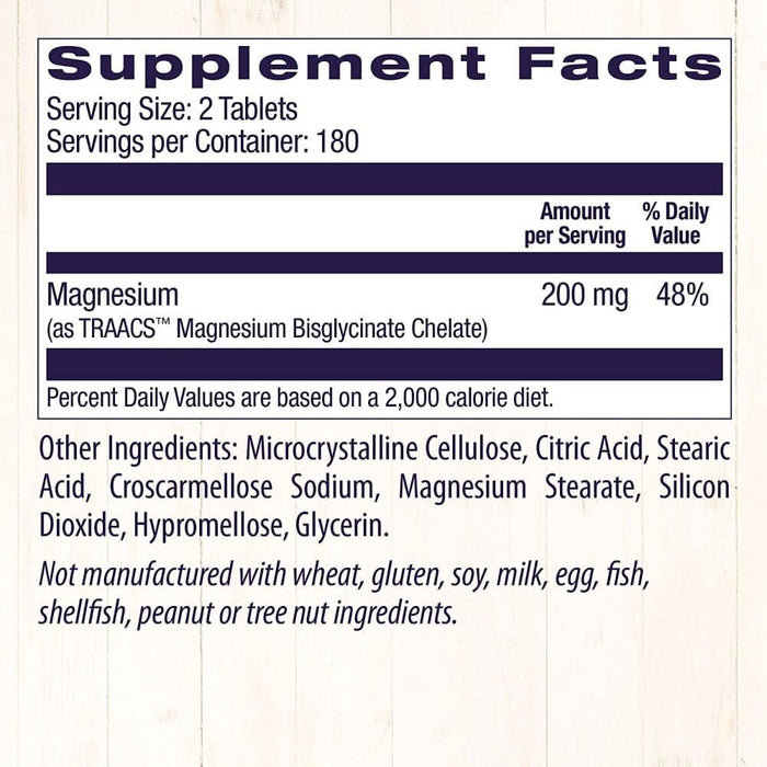 Healthy Origins Magnesium Bisglycinate Chelate 360 Tablets | Premium Supplements at MYSUPPLEMENTSHOP