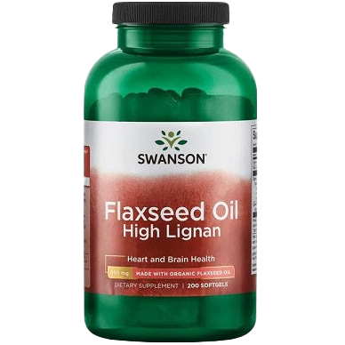 Swanson Flaxseed Oil High Lignan - 200 softgels