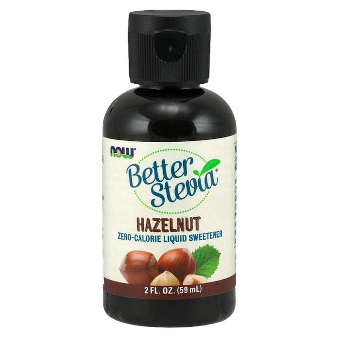 NOW Foods Better Stevia Liquid, Hazelnut - 59 ml.