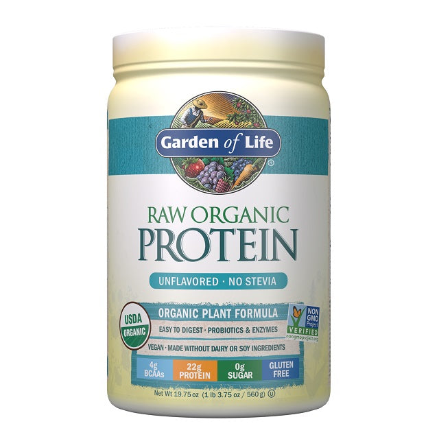 Garden of Life Raw Organic Protein, Unflavored - 560g - Protein at MySupplementShop by Garden of Life