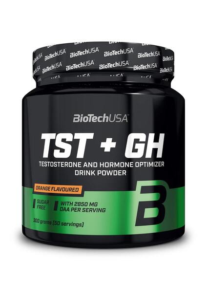 BioTechUSA TST+GH, Testosterone & Hormone Optimizer Orange 300g (50 Servings) - Natural Testosterone Support at MySupplementShop by BioTechUSA