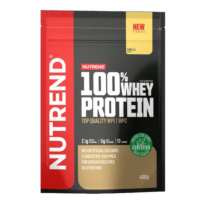 Nutrend 100% Whey Protein, Vanilla - 400g