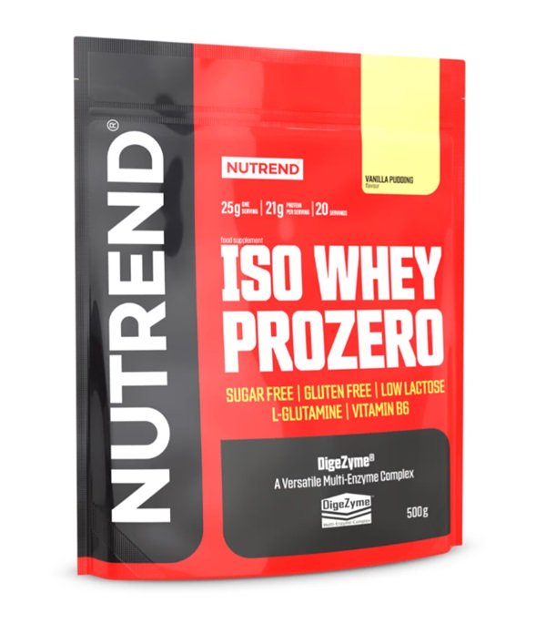 Nutrend Iso Whey Prozero, Vanilla Pudding - 500g Best Value Sports Supplements at MYSUPPLEMENTSHOP.co.uk