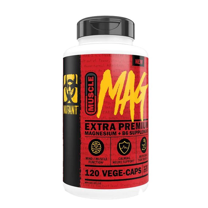 Mutant Muscle MAG Extra Premium Magnesium + B6 - 120 vcaps