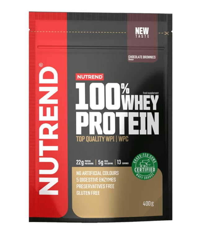 100% Whey Protein, Chocolate Brownies - 400g | Premium Sports Nutrition at MYSUPPLEMENTSHOP.co.uk