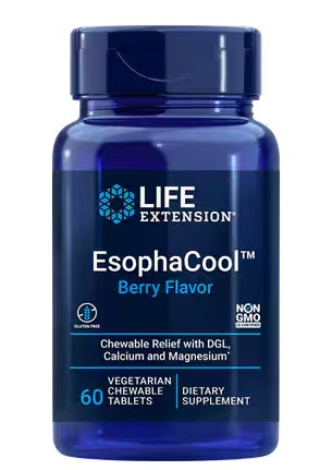 EsophaCool, Berry (EAN 737870203315) - 60 vegetarian chewable tabs