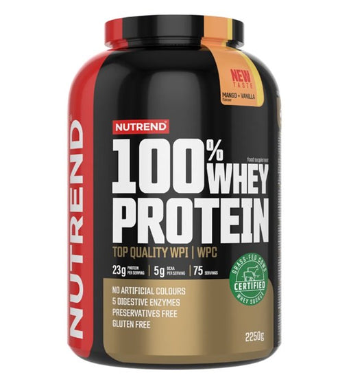 Nutrend 100% Whey Protein, Mango + Vanilla 2250g