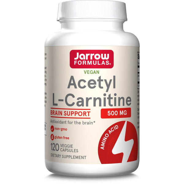 Jarrow Formulas Acetyl L-Carnitine 500mg 120 Veggie Capsules | Premium Supplements at MYSUPPLEMENTSHOP