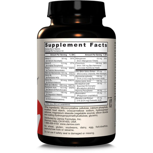 Jarrow Formulas Glucose Optimizer 120 Tablets | Premium Supplements at MYSUPPLEMENTSHOP