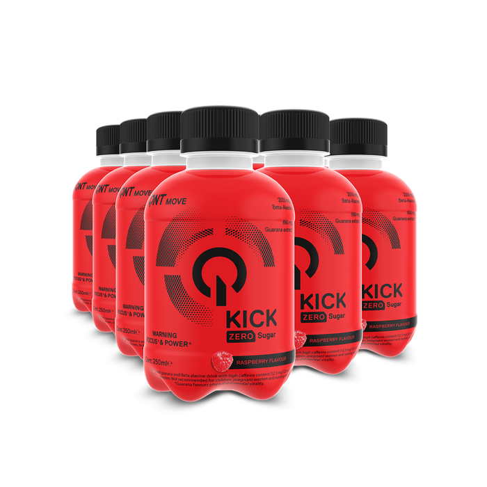 QNT Kick Pre Workout Energy drink 12 x 250ml