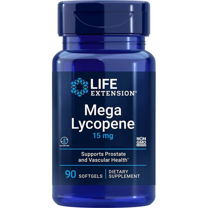 Life Extension Mega Lycopene 15 mg 90 Softgels | Premium Supplements at MYSUPPLEMENTSHOP