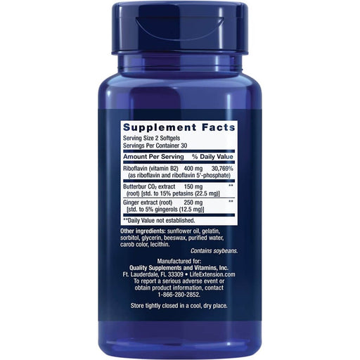 Life Extension Migra-Eeze 60 Softgels - Special Formula at MySupplementShop by Life Extension