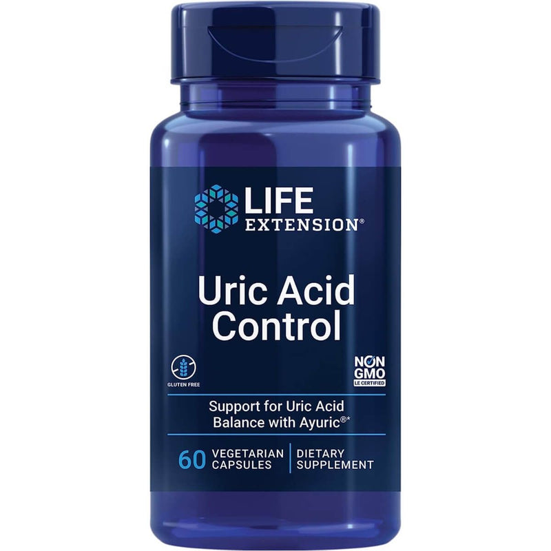 Life Extension Uric Acid Control 60 Vegetarian Capsules | Premium Supplements at MYSUPPLEMENTSHOP