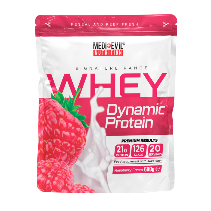 Medi-Evil Whey Dynamix Protein 600g - Raspberry Cream - Protein Powder at MySupplementShop by Medi-Evil Nutrition