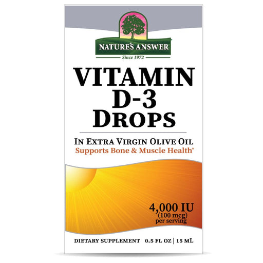 Nature's Answer Vitamin D3 4,000iu 15ml Drops | Premium Supplements at MYSUPPLEMENTSHOP