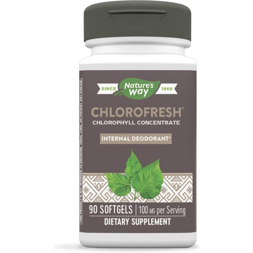 Nature's Way Chlorofresh Chlorophyll Concentrate 100mg 90 Softgels | Premium Supplements at MYSUPPLEMENTSHOP