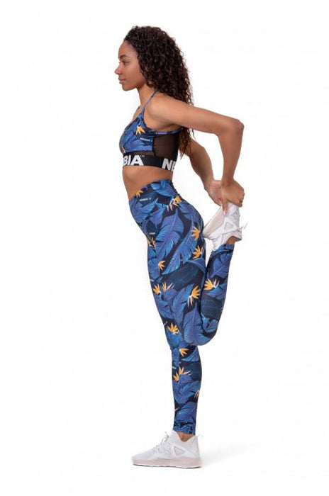 Nebbia High-Waist Ocean Power leggings 561 - Oean Blue