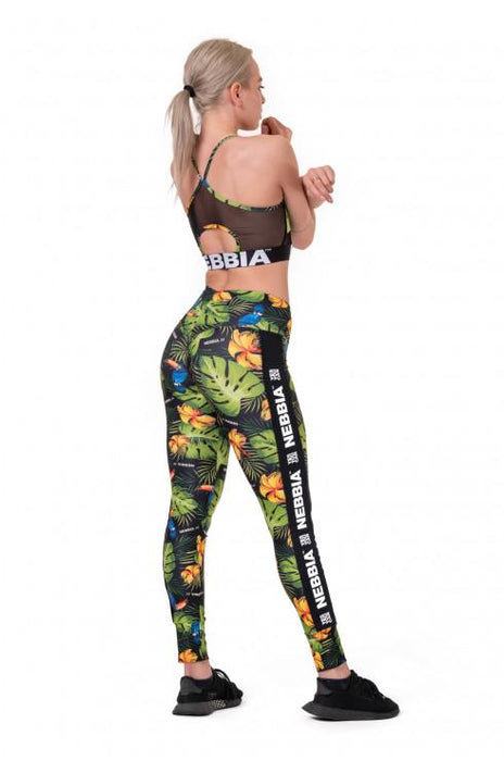 Nebbia High-Waist Performance Leggings 567- Jungle Green