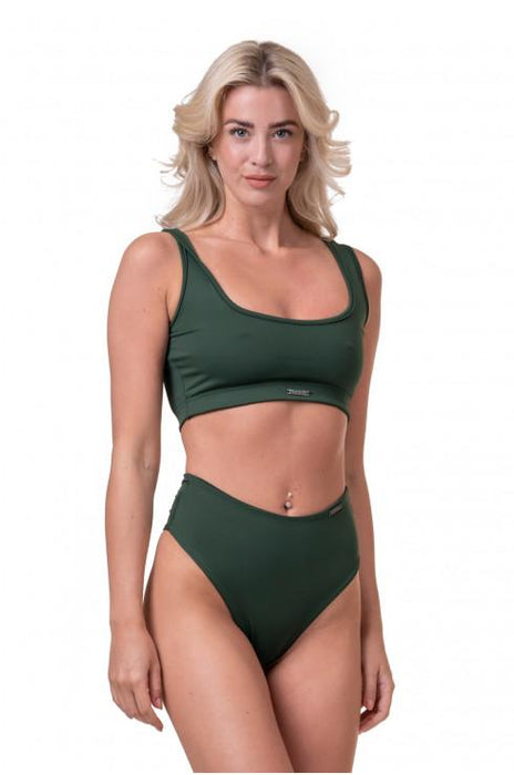 Nebbia Miami Sporty Bikini Bralette 554 - Dark Green - Medium - Bikini Bralette at MySupplementShop by Nebbia