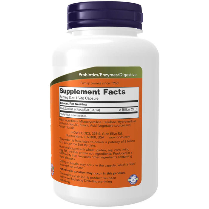 NOW Foods Acidophilus 2 Billion 250 Veg Capsules