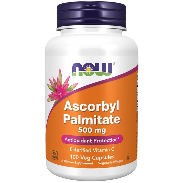 NOW Foods Ascorbyl Palmitate 500 mg 100 Veg Capsules | Premium Supplements at MYSUPPLEMENTSHOP