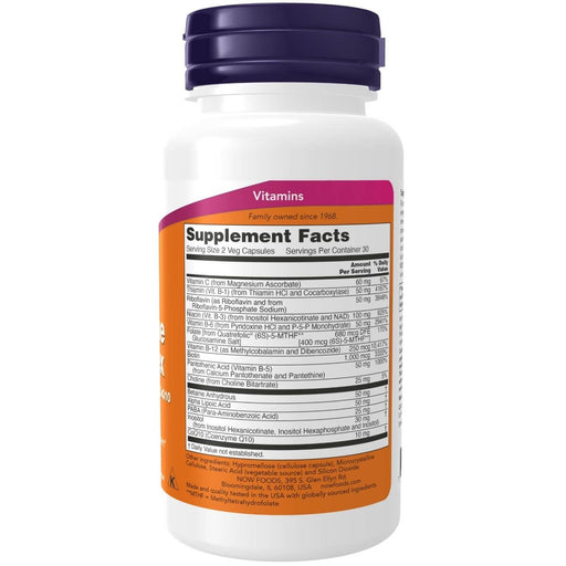 NOW Foods Co-Enzyme B Complex 60 Veg Capsules | Premium Supplements at MYSUPPLEMENTSHOP