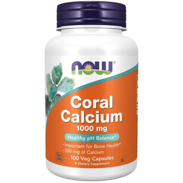 NOW Foods Coral Calcium 1,000 mg 100 Veg Capsules - Vitamins & Minerals at MySupplementShop by NOW Foods