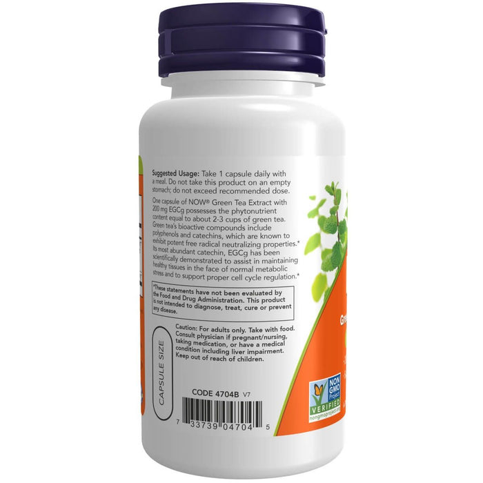 NOW Foods EGCg Green Tea Extract 400 mg 90 Veg Capsules | Premium Supplements at MYSUPPLEMENTSHOP