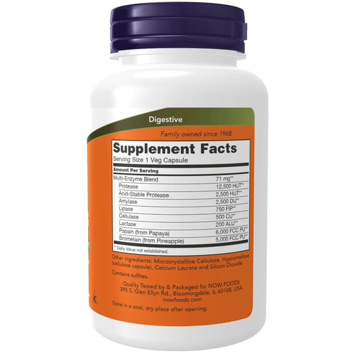 NOW Foods Plant Enzymes 120 Veg Capsules | Premium Supplements at MYSUPPLEMENTSHOP