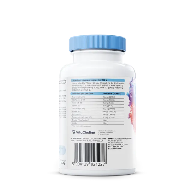 Osavi B-Complex avec Choline et Inositol - 120 gélules végétaliennes