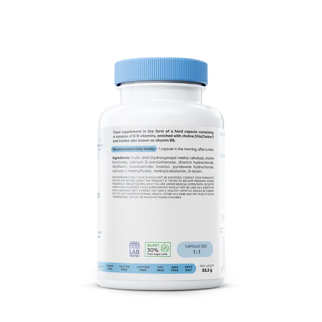 Osavi B-Complex avec Choline et Inositol - 120 gélules végétaliennes