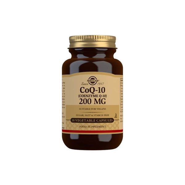 Solgar CoQ-10 (Coenzyme Q-10) 200 mg Vegetable Capsules Pack of 30 at MySupplementShop.co.uk