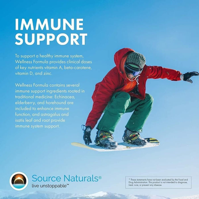 Source Naturals Wellness Formula, Advanced Immune Support 180 Tablets | Premium Supplements at MYSUPPLEMENTSHOP