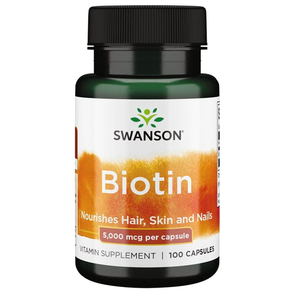 Swanson Biotin 5,000 mcg 100 Capsules at MySupplementShop.co.uk