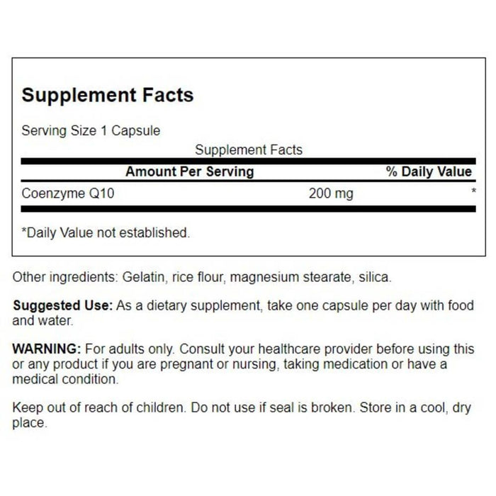 Swanson Coq10 Maximum Strength 200 mg 30 Capsules | Premium Supplements at MYSUPPLEMENTSHOP.co.uk