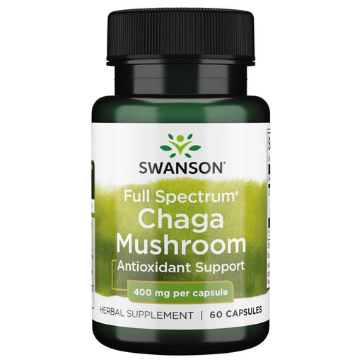 Swanson Full Spectrum Chaga Mushroom 400mg 60 Capsules at MySupplementShop.co.uk