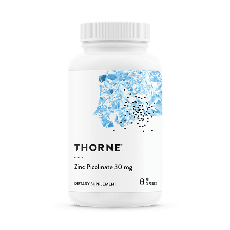 Thorne Research Zinc Picolinate 30 mg 60 Capsules - Fitness & Diet at MySupplementShop by Thorne